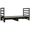 vidaXL Pull-out Day Bed without Mattress Black 2x(90x190) cm