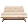 vidaXL Sun Lounger 205x70x31.5 cm Solid Wood Pine