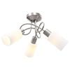 vidaXL Ceiling Lamp | White, Chrome | Chromed plated steel, Ceramic | Medium