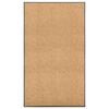 vidaXL Doormat Washable Cream 90x150 cm