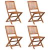 vidaXL 5 Piece Garden Dining Set Solid Wood Acacia