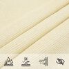 vidaXL Sunshade Sail 160 g/m&sup2; Cream 4x4x4 m HDPE