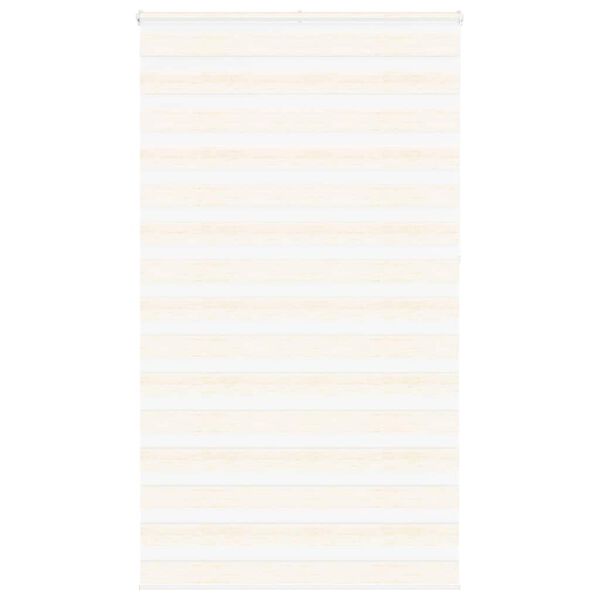 vidaXL Zebra Blind Marble Beige 130x230 cm Fabric Width 125.9 cm Polyester