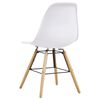 vidaXL Dining Chairs 6 pcs White Plastic