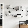 vidaXL Bookshelf Boards 8 pcs Black 60x30x1.5 cm Engineered Wood