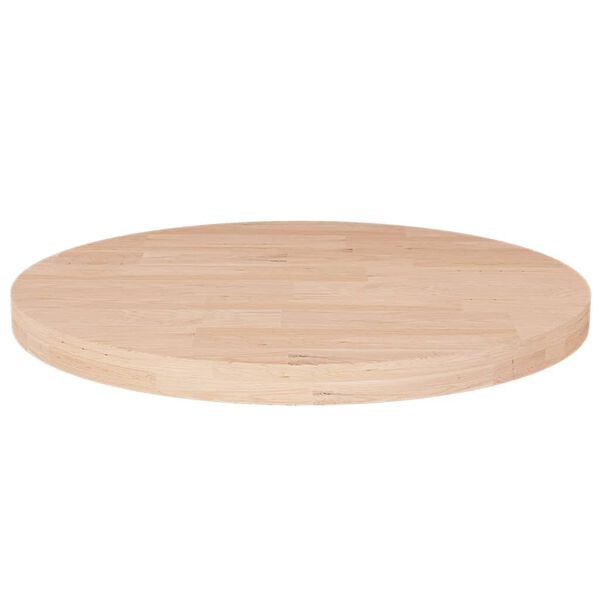 vidaXL Round Table Top Ø40x2,5 cm Untreated Solid Wood Oak