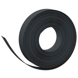 vidaXL Garden Edging 25 m 10 cm PE Black
