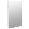 vidaXL Mirror Jewellery Cabinet with LED Lights Wall Mounted White