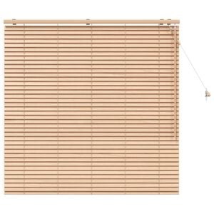 vidaXL Venetian Blind Oak Look 130 x 130 cm 35 mm Solid Paulownia Wood