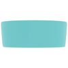 vidaXL Luxury Wash Basin Round Matt Light Green 40x15 cm Ceramic