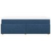 vidaXL Box Spring Bed with Mattress Blue 90x200 cm Fabric