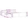 vidaXL Bed Frame without Mattress Old Wood 160x200cm Engineered Wood