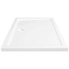 vidaXL Rectangular ABS Shower Base Tray White 70x100 cm