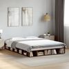 vidaXL Bed Frame without Mattress Smoked Oak 150x200 cm King Size