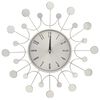 vidaXL Wall Clock Silver 40 cm Metal