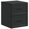 vidaXL Wall-Mounted Bedside Cabinet Black 34.5 x 33 x 40 cm