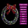 vidaXL Wreath with 80 LEDs Multicolour 92 x 9.5 x 92 cm Acrylic