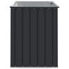 vidaXL Garden Storage Box Black 101.5 x 82 x 100 cm Steel