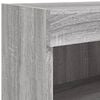 vidaXL 4 Piece TV Wall Units with LED Grey Sonoma Engineered Wood