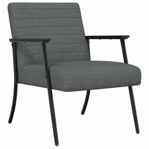 vidaXL Armchair Dark Grey 59 x 75 x 78 cm Fabric