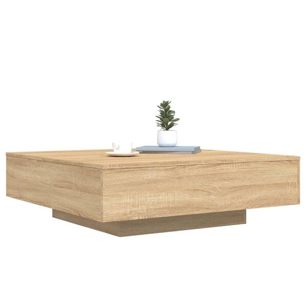 vidaXL Coffee Table Sonoma Oak 100x100x31 cm Engineered Wood