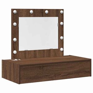 vidaXL Dressing Table Brown 83 x 40 x 70 cm Engineered Wood