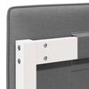 vidaXL Upholstered Headboard with Headboard White and Light Grey 80 cm