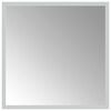 vidaXL LED Bathroom Mirror Transparent 40 x 40 cm Tempered Glass