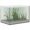 vidaXL Aquarium with Storage Transparent 30 x 20 x 20 cm Glass