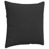 vidaXL Sofa Pillows 2 pcs Black 80 x 80 cm Fabric