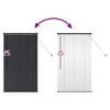 vidaXL Window Blind with Curtains Manual Black Aluminium