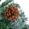 vidaXL Artificial Pre-lit Christmas Tree with Ball Set Pinecones 210 cm