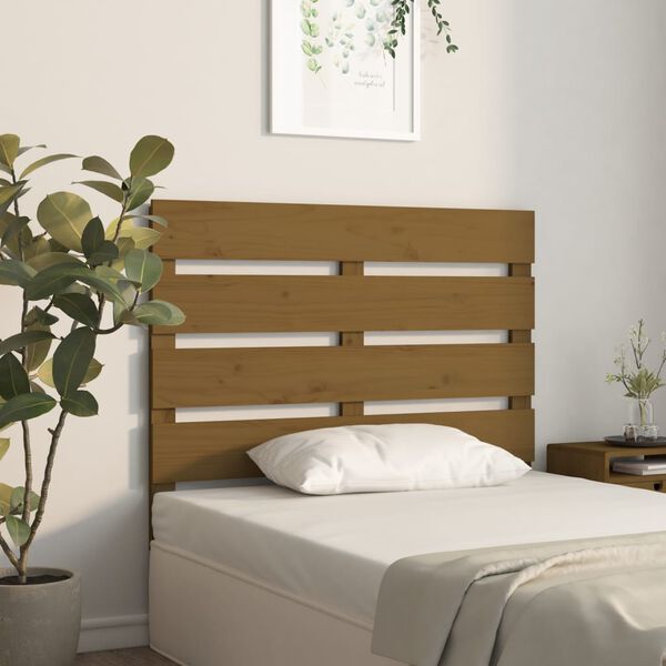 vidaXL Headboard Honey Brown 75x3x80 cm Solid Wood Pine