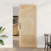 vidaXL Sliding Door ORKDAL Brown 86 x 211 cm Solid Pine Wood