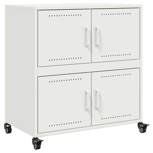 vidaXL Sideboard White 68x39x72 cm Steel