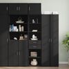 vidaXL Slim Storage Cabinet Black 45x42.5x225 cm Engineered Wood