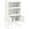 vidaXL Highboard White 68.5x38.5x123.5 cm Steel