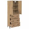 vidaXL Highboard Artisan Oak 69.5 x 34 x 180 cm Engineered Wood