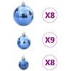 vidaXL Christmas Baubles 100 pcs Blue &Oslash;3/4/6 cm