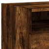 vidaXL Bedside Cabinets with LED Lights 2 pcs Smoked Oak 40x39x37 cm