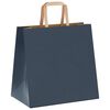 vidaXL Paper Bags 250 pcs with Handles Blue 26x17x25 cm