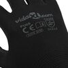 vidaXL Work Gloves 24 pcs Black 8 / M Polyester