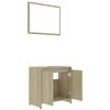 vidaXL Bathroom Furniture Set Sonoma Oak Engineered Wood