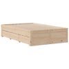vidaXL Bed Frame without Mattress with Drawers 135x190 cm Double Solid Wood Pine