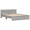 vidaXL Bed Frame without Mattress Grey Sonoma 150x200 cm King Size