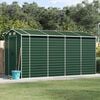 vidaXL Garden Shed Green 191x385x198 cm Galvanised Steel