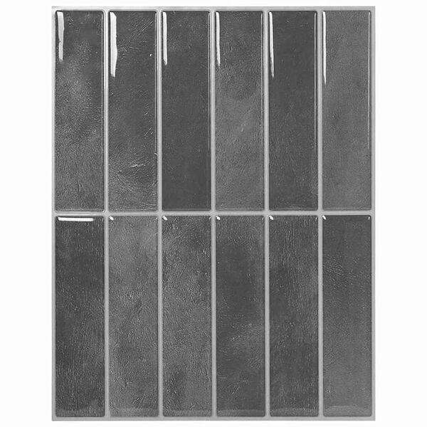 vidaXL Rectangular Tile 10 pcs Grey 29 x 23 x 0.08 cm