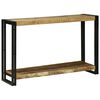 vidaXL Console Table Brown 120 x 33 x 75 cm Solid Mango Wood