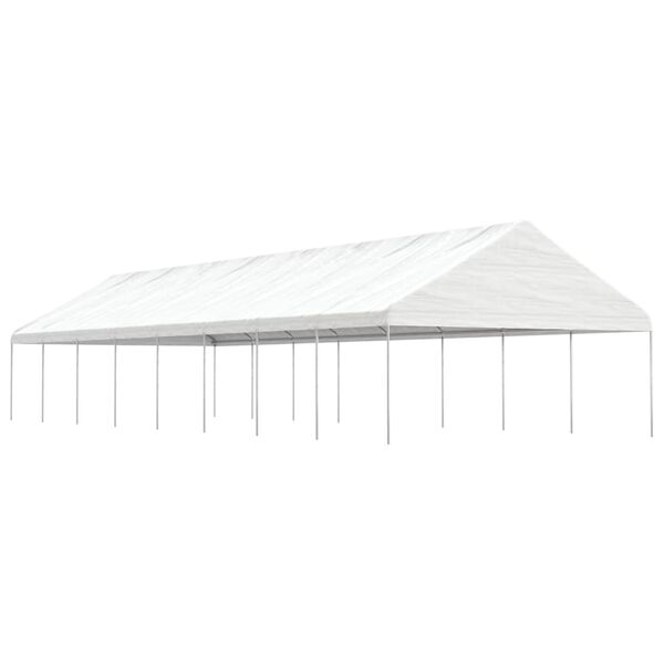 vidaXL Gazebo with Roof White 17.84x5.88x3.75 m Polyethylene