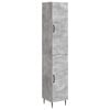 vidaXL Cabinet Set 2 pcs Concrete Grey Engineered Wood